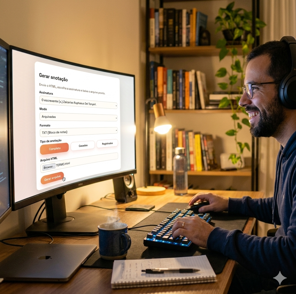 Sistema rodando para receber e tratar o ato